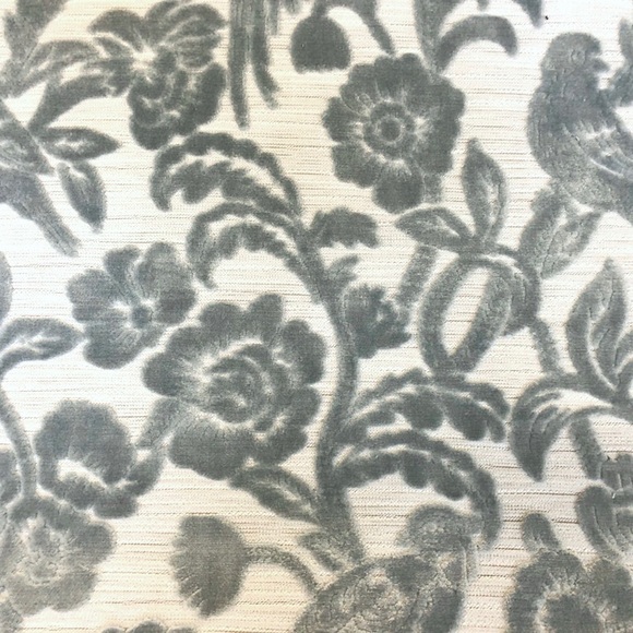 After the Storm Delft Luxury Cut Velvet Fabric - Picture 5 of 6